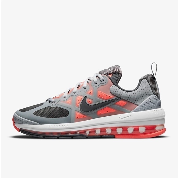 New Nike Air Max Genome Smoke Grey and Bright Mango Men Size 6.5 Women size 8 - Picture 2 of 10